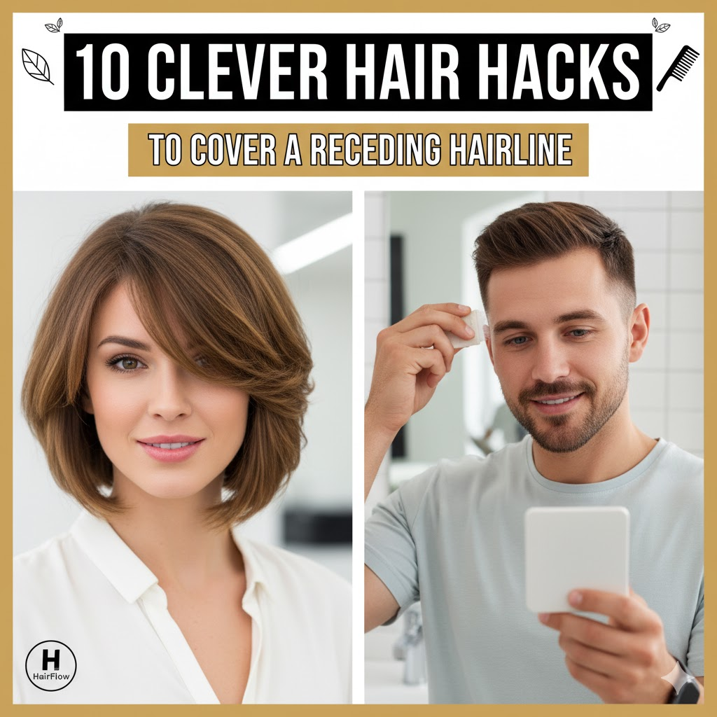 10 Clever Hair Hacks to Cover a Receding Hairline 10 Clever Hair Hacks to Cover a Receding Hairline
