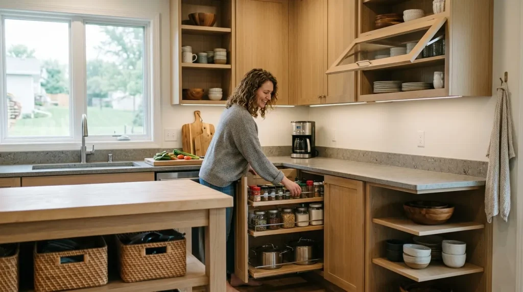 Smart Storage and Custom Cabinet Solutions in North Liberty Kitchens Smart Storage and Custom Cabinet Solutions in North Liberty Kitchens